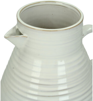 KRST Vase / Krug Steingut 20x17,5x20cm weiß