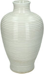 KRST Vase Steingut 18x18x30cm weiß