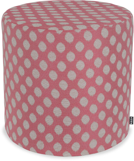 H.O.C.K. Banno dots Outdoor Hocker rund Pouf ø45x45cm Punkte rot nanu