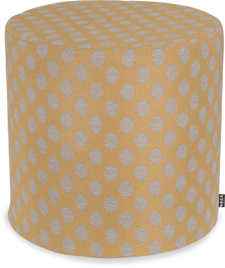 H.O.C.K. Banno dots Outdoor Hocker rund Pouf ø45x45cm Punkte gelb nanu