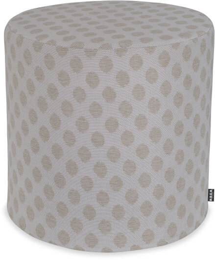 H.O.C.K. Banno dots Outdoor Hocker rund Pouf ø45x45cm Punkte natur nanu