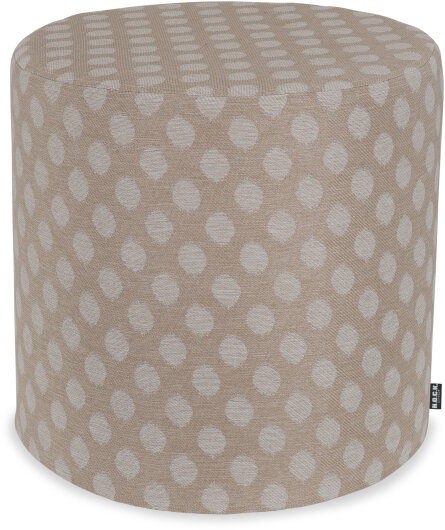 H.O.C.K. Banno dots Outdoor Hocker rund Pouf ø45x45cm Punkte beige nanu