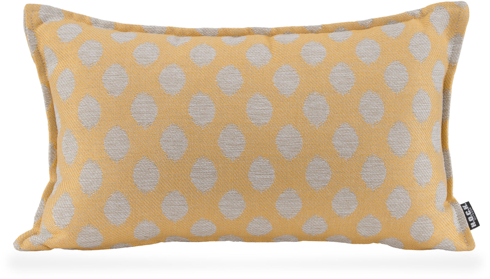 H.O.C.K. Banno dots Outdoor Kissen mit Biese Punkte 50x30cm Punkte gelb nanu