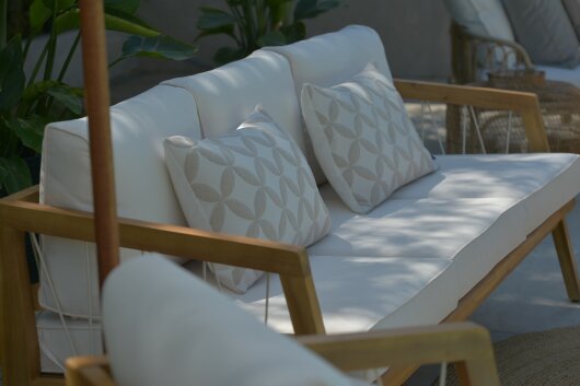 H.O.C.K. Luna Outdoor Wendekissen 60x40cm natur