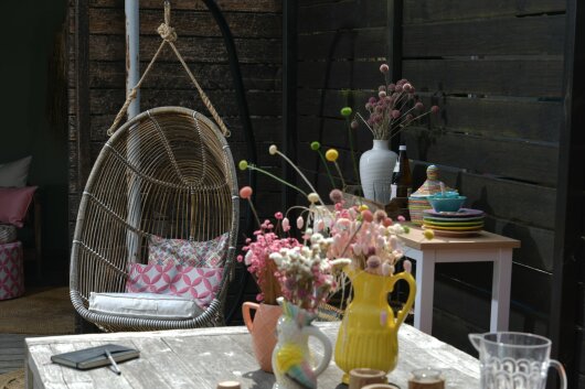 H.O.C.K. Luna Outdoor Wendekissen 60x40cm berry
