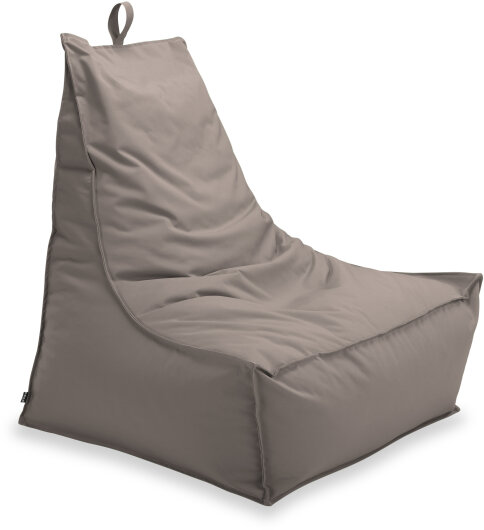 H.O.C.K. Miami Outdoor Blobby Lounge-Sessel, ca... H.O.C.K. Miami Outdoor Blobby Lounge-Sessel, ca 95x95x80cm Sitzsack taupe 11-8008 almond wasserabweisend
