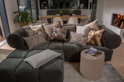 H.O.C.K. Ida Kissen 50x30cm multi beige col. 01