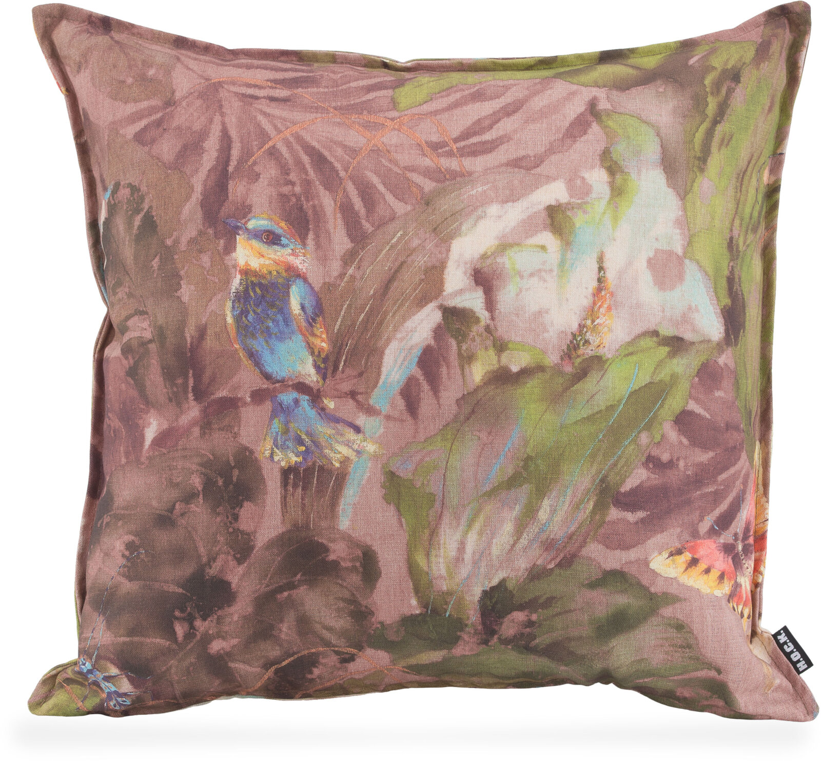 H.O.C.K. Lilly Love Kissen mit Biese 50x50cm rosé col. 07
