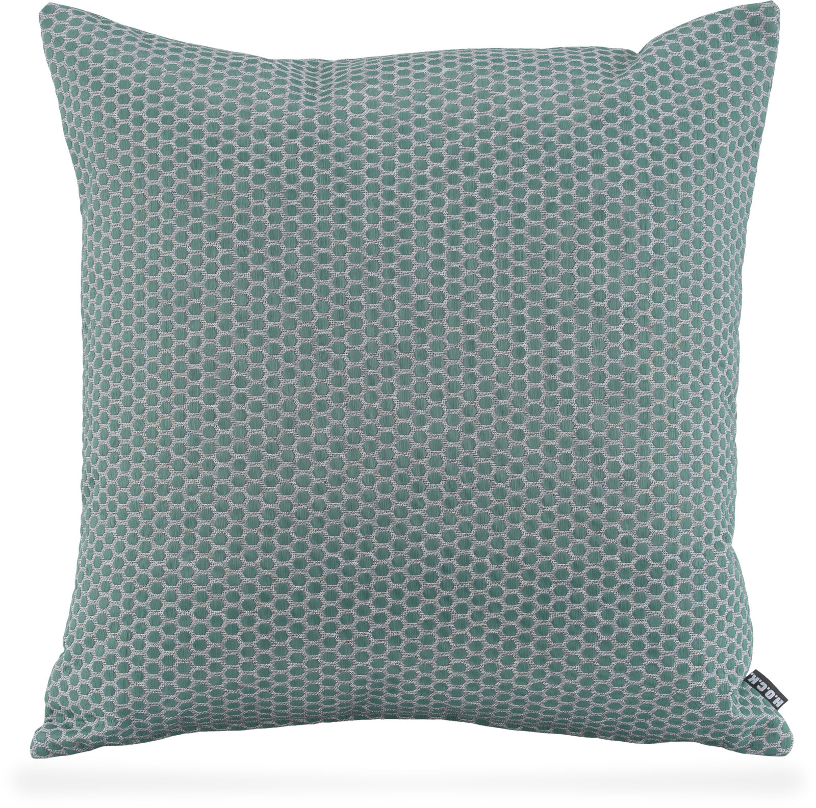 H.O.C.K. Miss Dots Kissen 50x50cm mit Punkten petrol grün col. 09