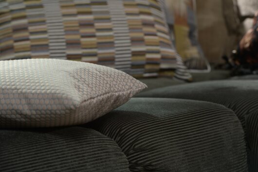 H.O.C.K. Miss Dots Kissen 60x40cm mit Punkten taupe col. 14