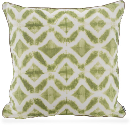 H.O.C.K. Badu Batik Yale Outdoor Kissen mit Keder 70x70cm col. 08 grün