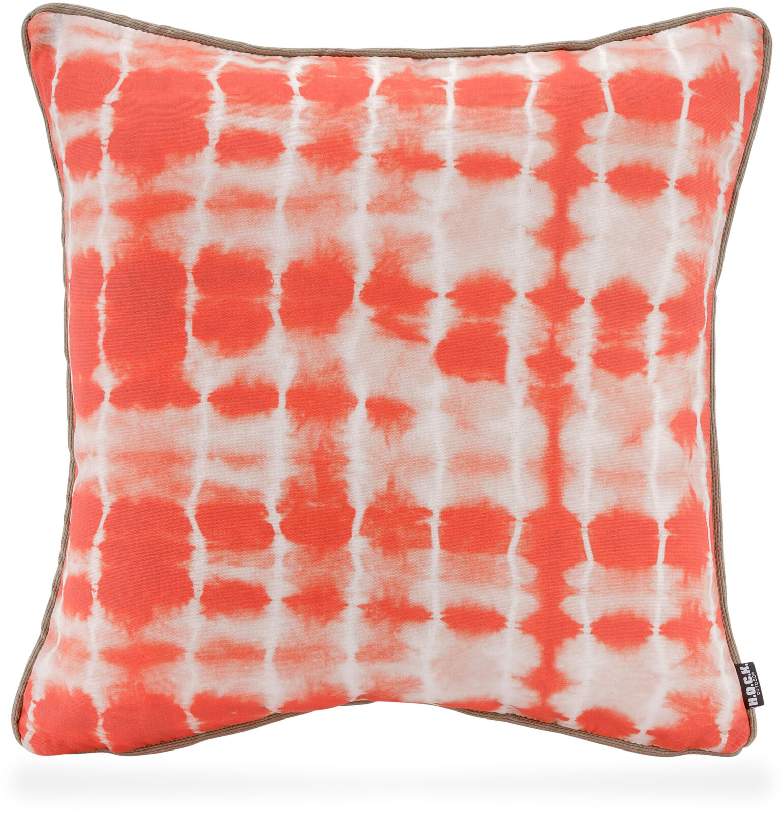 H.O.C.K. Badu Batik Midnight Outdoor Kissen mit Keder 50x50cm col. 21 orange