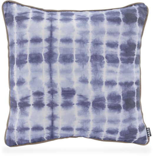 H.O.C.K. Badu Batik Midnight Outdoor Kissen mit Keder 50x50cm col. 03 blau