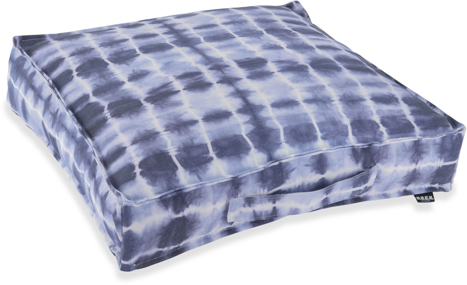 H.O.C.K. Badu Batik Midnight Outdoor Matratzenkissen 50x50x10cm col. 03 blau