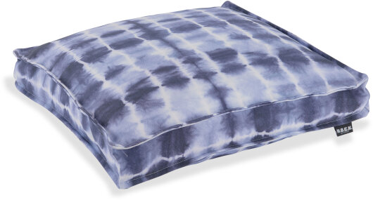 H.O.C.K. Badu Batik Midnight Outdoor Sitzkissen 40x40x5cm col. 03 blau
