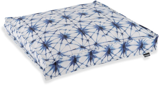 H.O.C.K. Badu Batik Saphire Outdoor Sitzkissen 50x50x5cm col. 03 blau