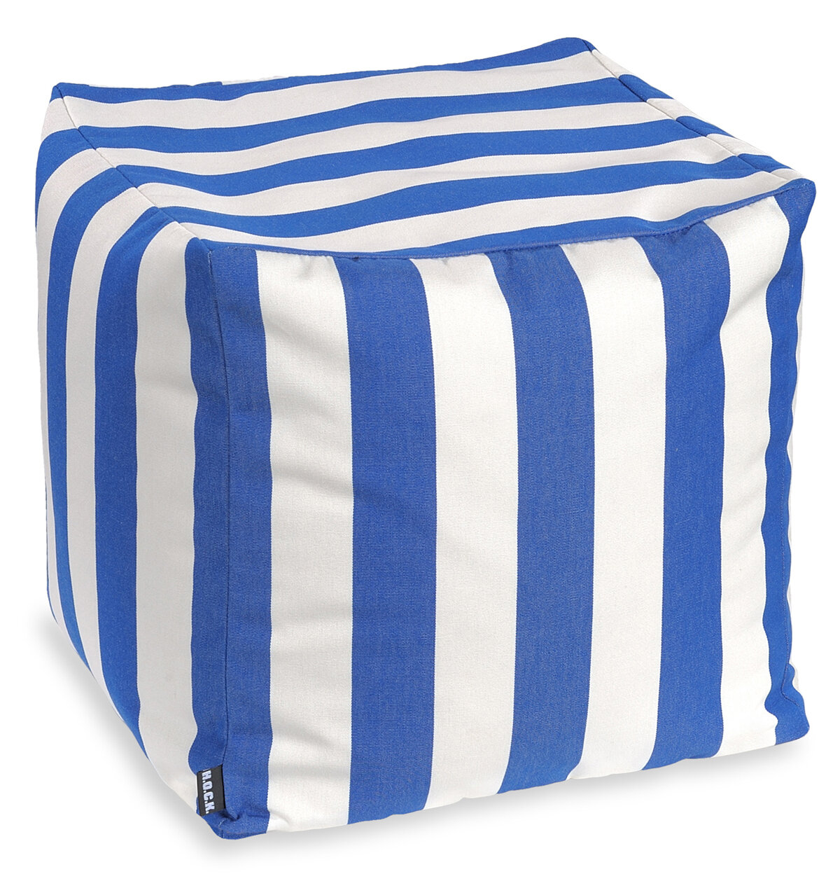H.O.C.K. Classic Streifen Outdoor Bean Cube Pouf 40x40x40cm in verschiedenen Farben