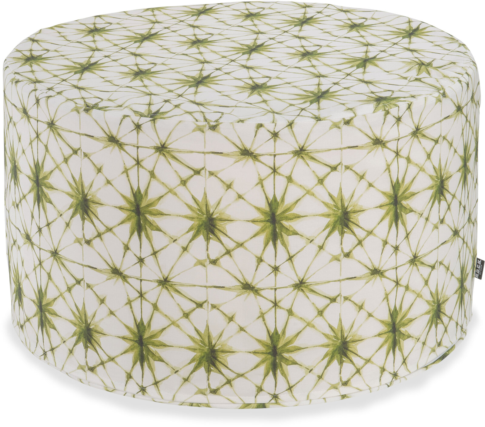 H.O.C.K. Badu Batik Saphire Outdoor Hocker rund ø60x40cm col. 08 grün