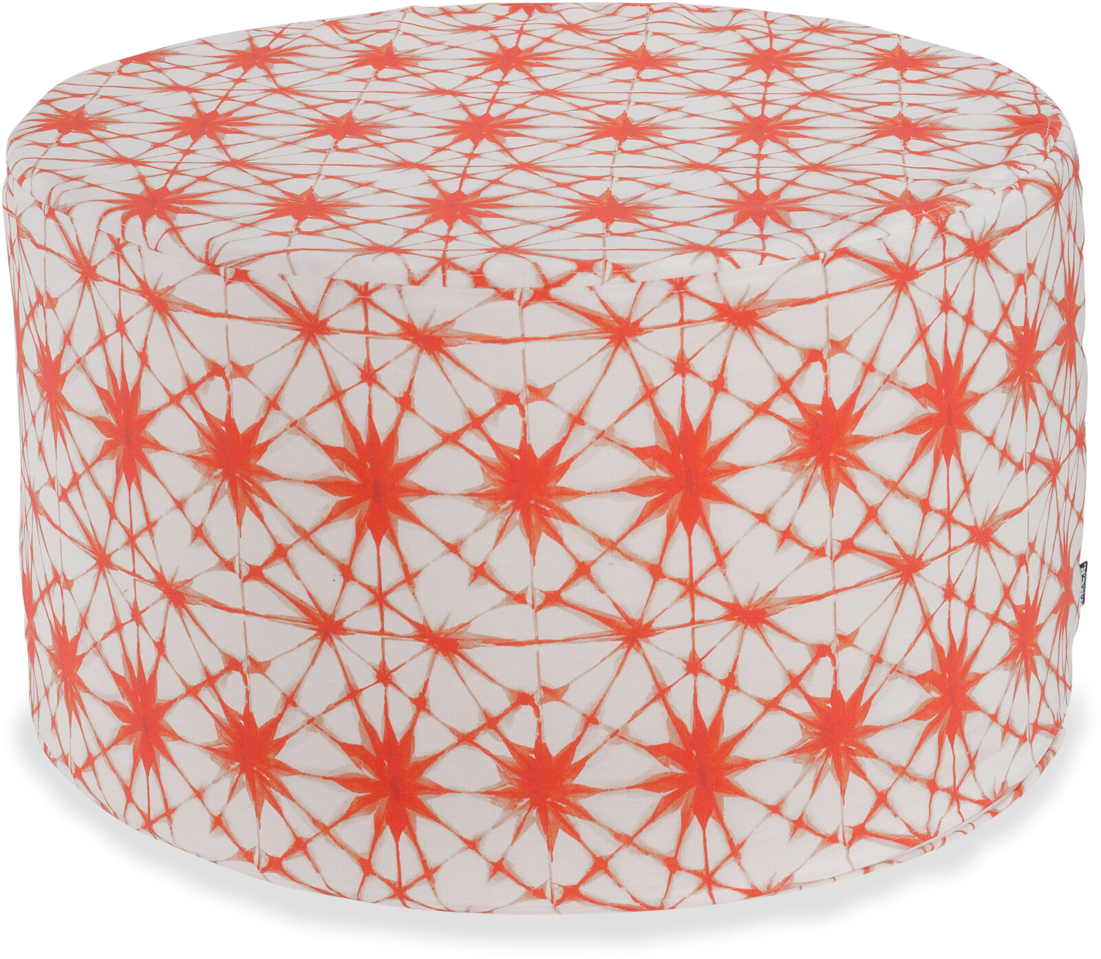 H.O.C.K. Badu Batik Saphire Outdoor Hocker rund ø60x40cm col. 20 orange