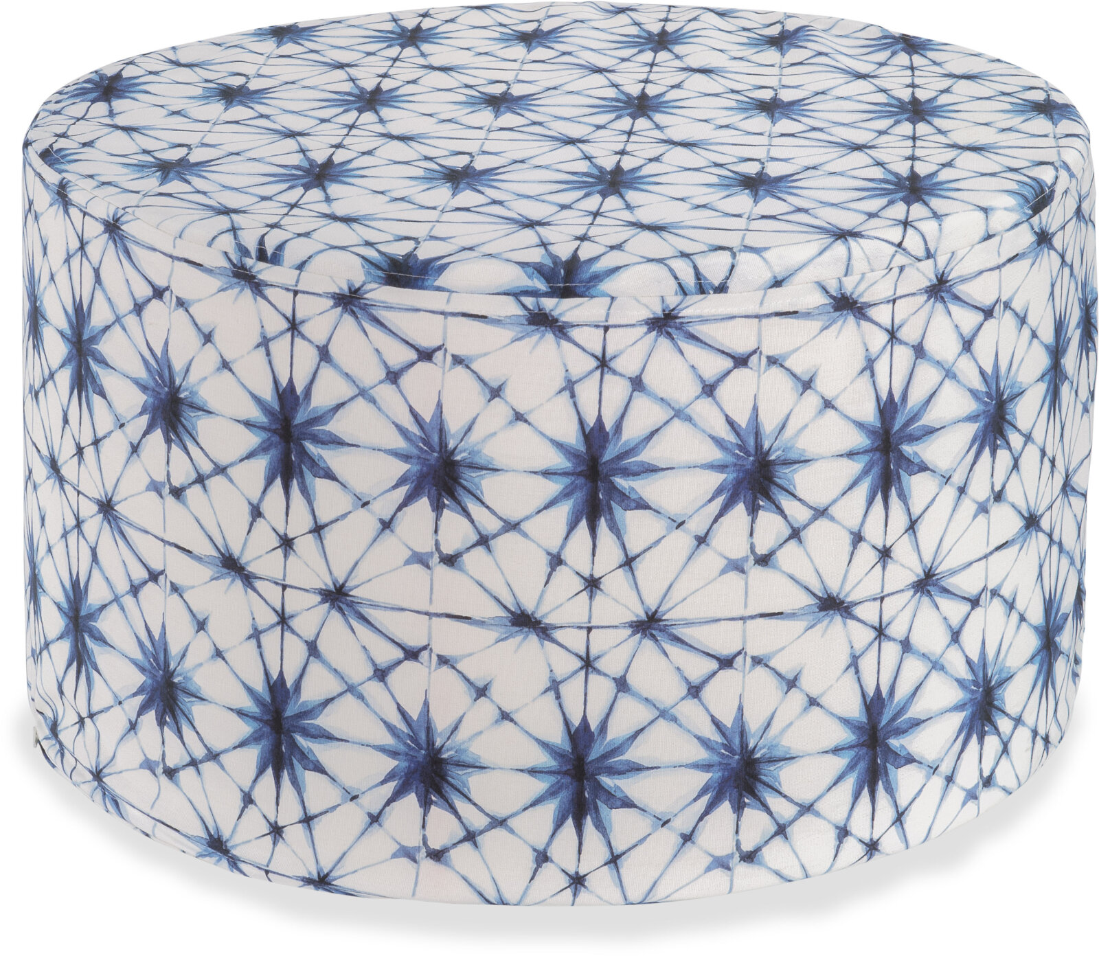 H.O.C.K. Badu Batik Saphire Outdoor Hocker rund ø60x40cm col. 03 blau