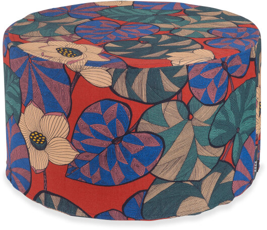 H.O.C.K. Chloe Hocker rund Pouf ø60x40cm blue-red