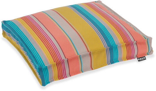 H.O.C.K. Yucatan Outdoor Sitzkissen CLOU 40x40x5cm maiz-salmon