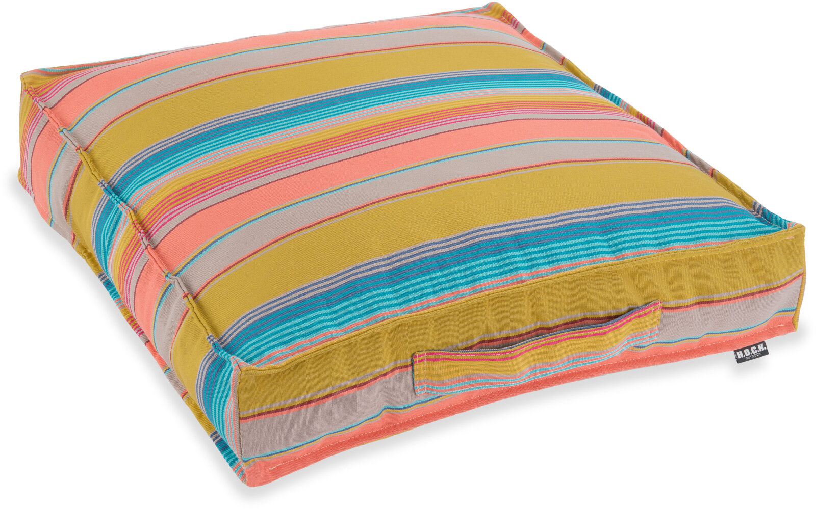 H.O.C.K. Yucatan Outdoor Matratzenkissen 50x50x10cm maiz-salmon