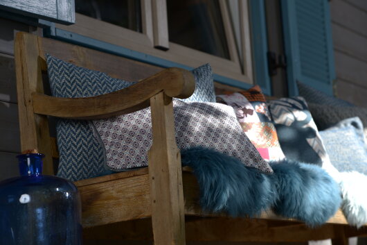 H.O.C.K. Fell-Sitzauflage rund Ø34cm grau col. 01