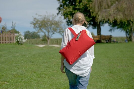 Hhooboz Pillowbag S red-grey