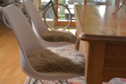 H.O.C.K. Fell-Sitzauflage eckig 35x35cm taupe col. 17