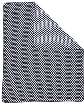 H.O.C.K. Decke Collin gepunktet 150x200cm schwarz weiß