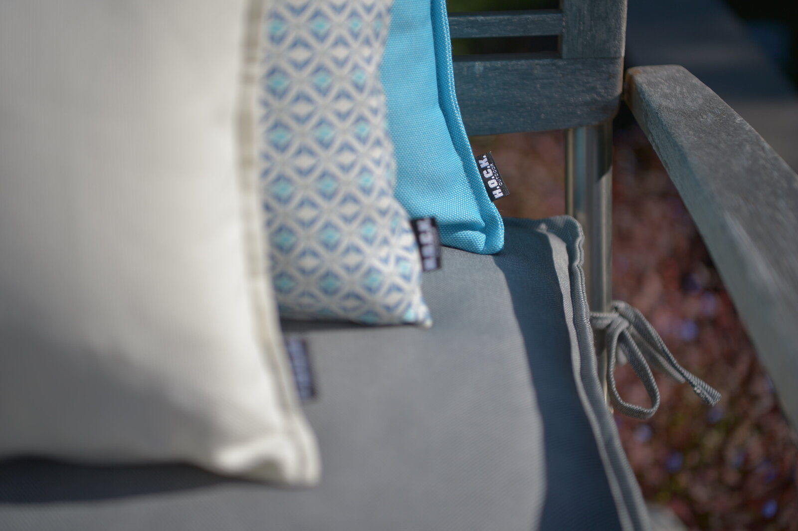 H.O.C.K. Caribe Outdoor Kissen 40x30cm türkis turquesa 01