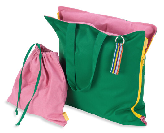 Hhooboz Pillowbag M emerald-green-pink