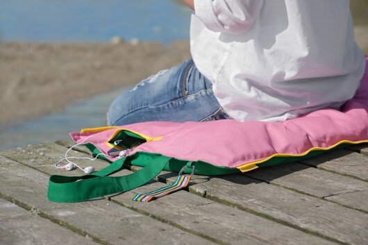Hhooboz Pillowbag M emerald-green-pink