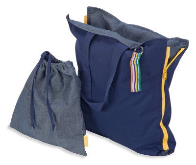 Hhooboz Pillowbag M navy-navy