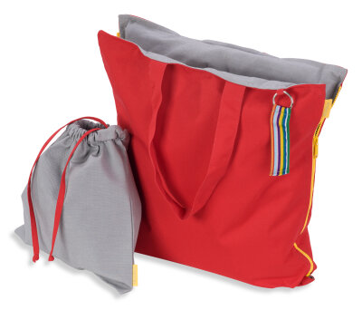 Hhooboz Pillowbag M red-grey
