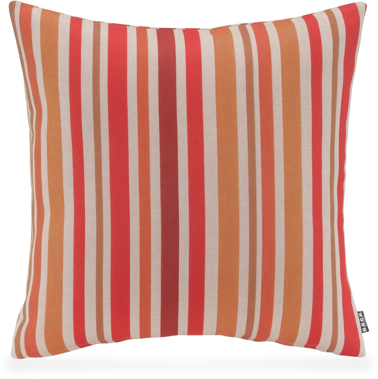 H.O.C.K. Glory Outdoor Kissen 50x50cm Streifen orange rot col. 9 cobo