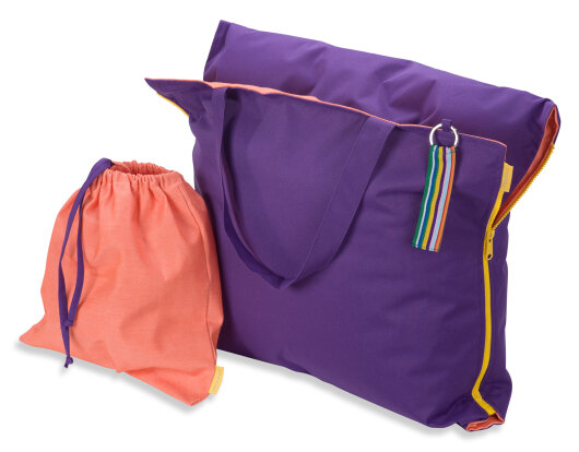 Hhooboz Pillowbag L lila-orange