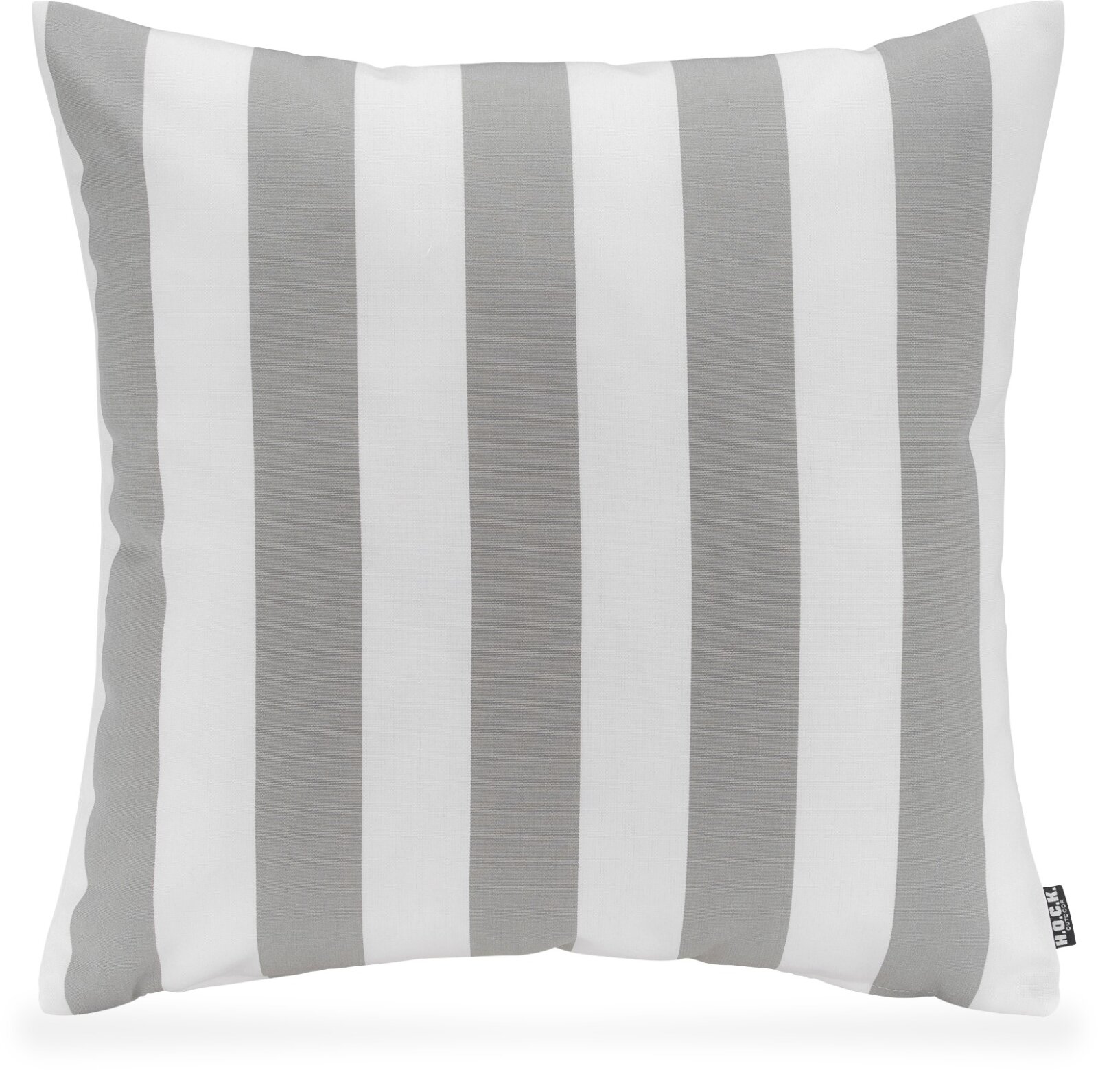 H.O.C.K. Classic Streifen Outdoor Kissen 50x50cm hellgrau