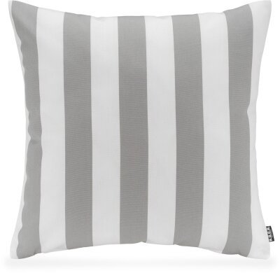 H.O.C.K. Classic Streifen Outdoor Kissen 50x50cm hellgrau