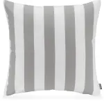 H.O.C.K. Classic Streifen Outdoor Kissen 50x50cm hellgrau