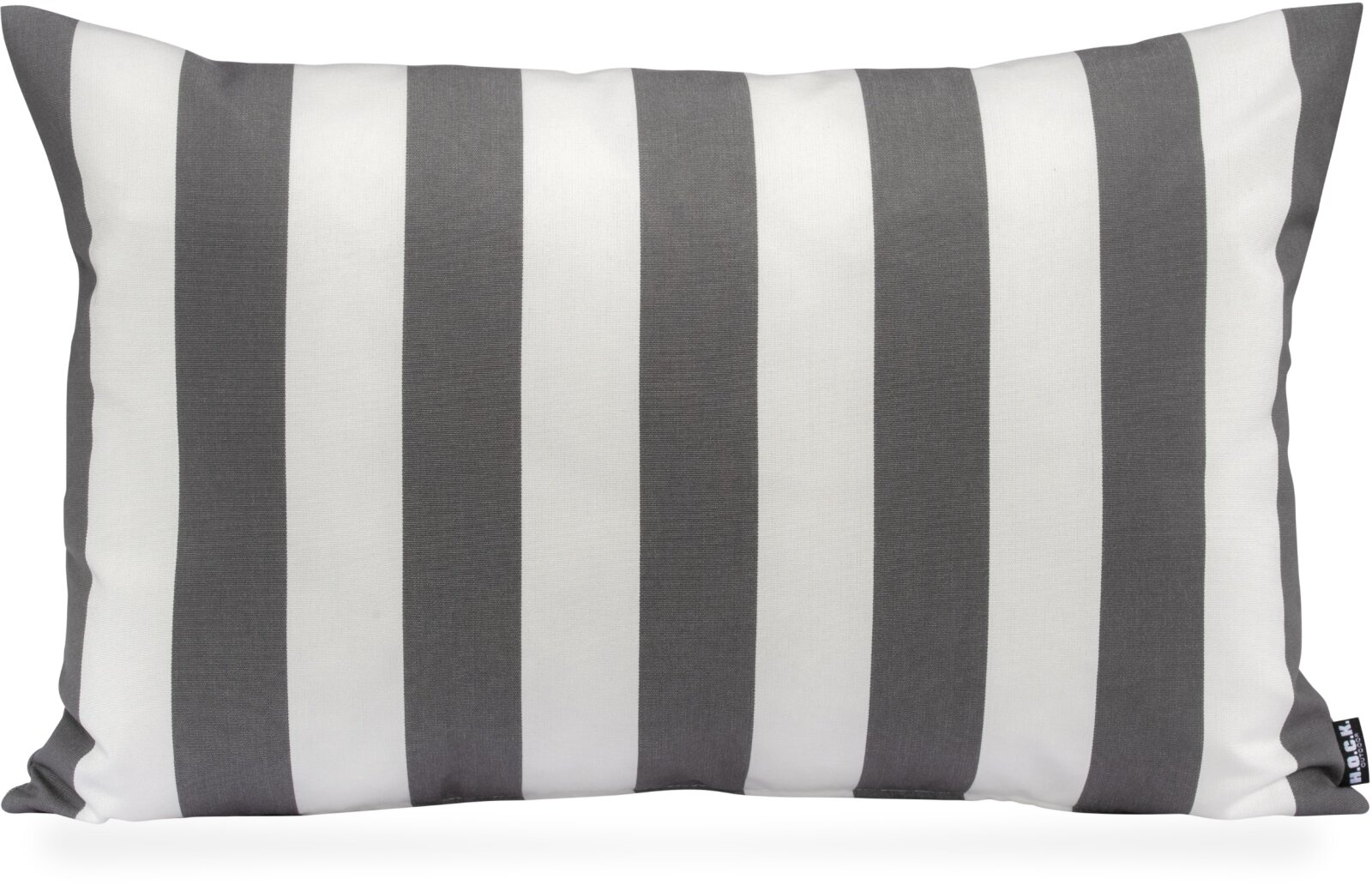 H.O.C.K. Classic Streifen Outdoor Kissen 60x40cm grau
