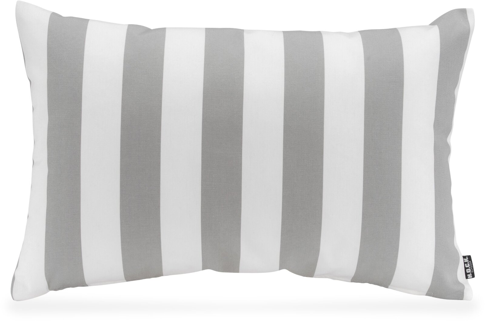 H.O.C.K. Classic Streifen Outdoor Kissen 60x40cm hellgrau