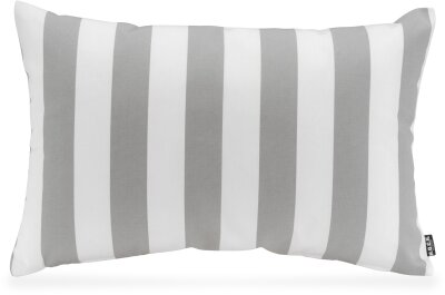 H.O.C.K. Classic Streifen Outdoor Kissen 60x40cm hellgrau