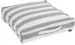 H.O.C.K. Classic Streifen Outdoor Matratzenkissen 50x50x10cm hellgrau