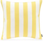 H.O.C.K. Classic Streifen Outdoor Kissen 50x50cm gelb yellow col. 25