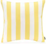 H.O.C.K. Classic Streifen Outdoor Kissen 50x50cm gelb yellow col. 25
