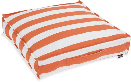 H.O.C.K. Classic Streifen Outdoor Matratzenkissen 50x50x10cm orange col. 24