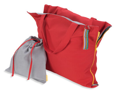 Hhooboz Pillowbag L red-grey