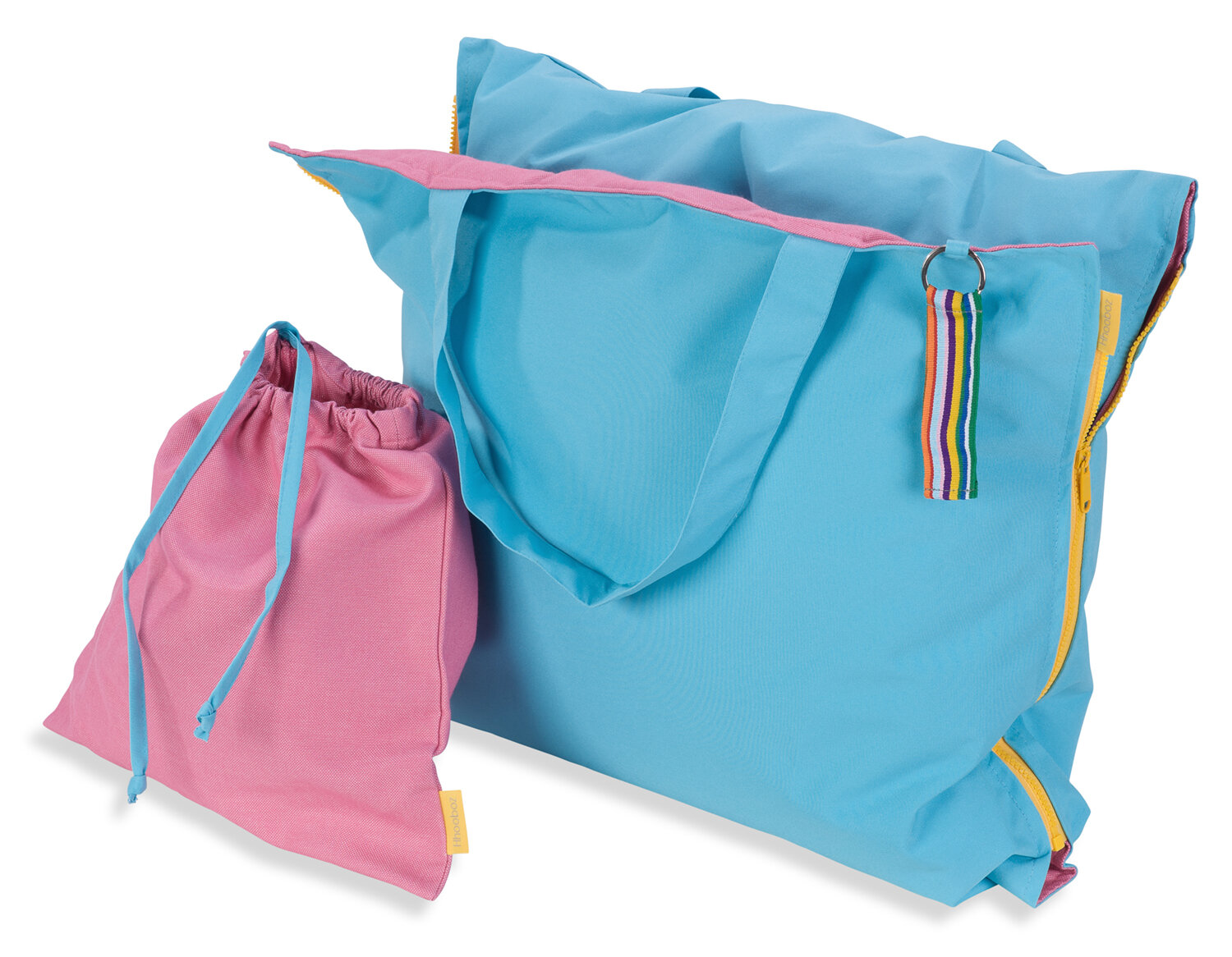 Hhooboz Pillowbag L türkis-pink